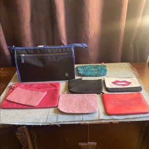 Cosmetics & Travel Bag Bundle, All New or Like New!